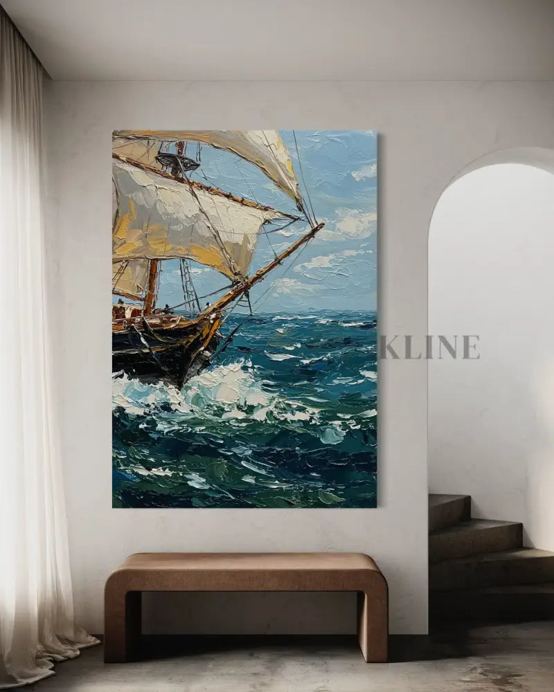 Sailing the Swell - Hand Painting