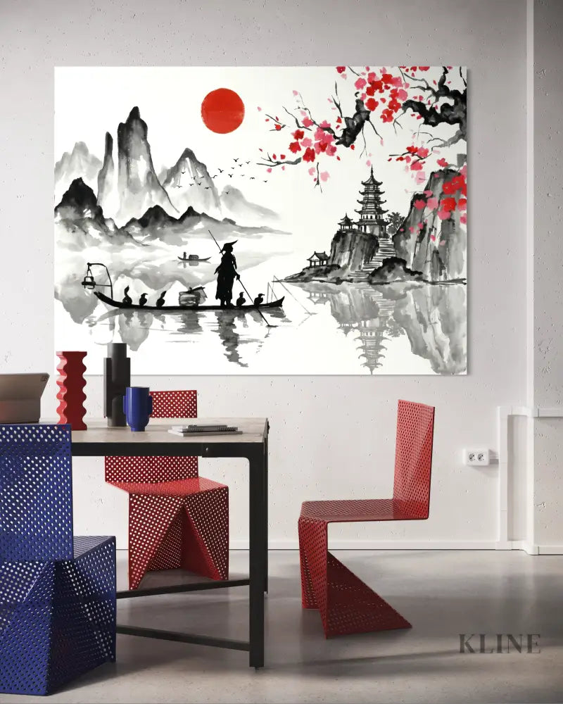 Sakura Reflections - Hand Painting