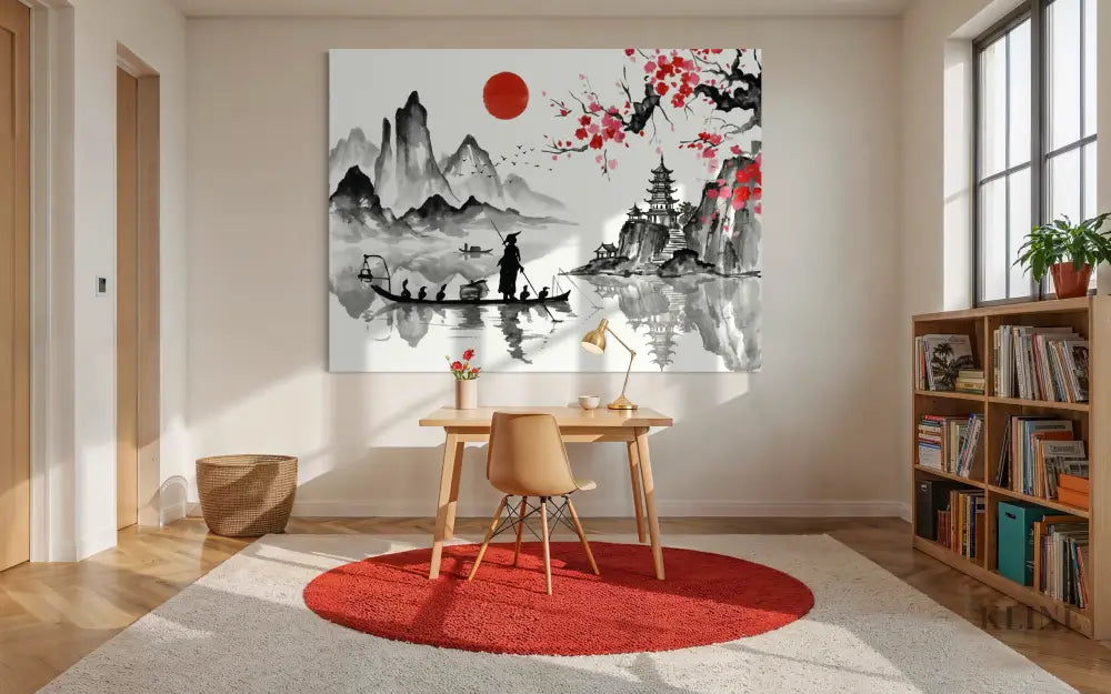 Sakura Reflections - Hand Painting