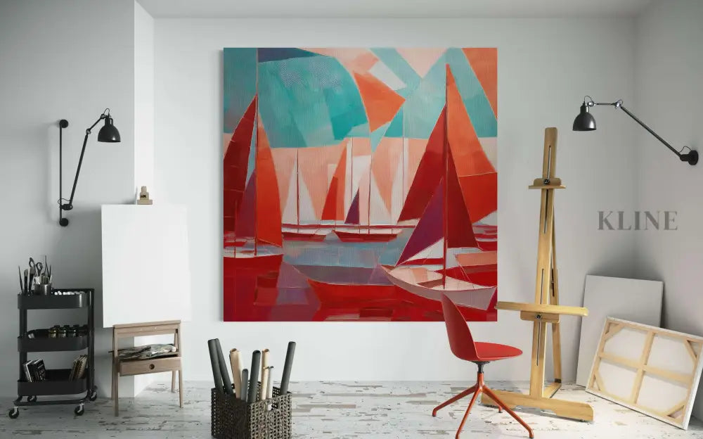 Scarlet Sails 1 - Hand Painting