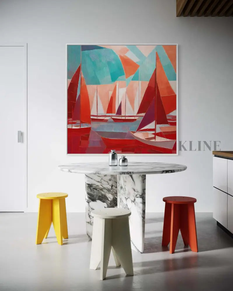 Scarlet Sails 1 - Hand Painting