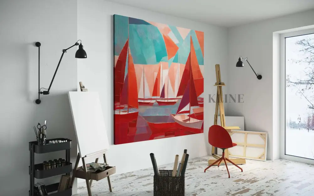 Scarlet Sails 1 - Hand Painting