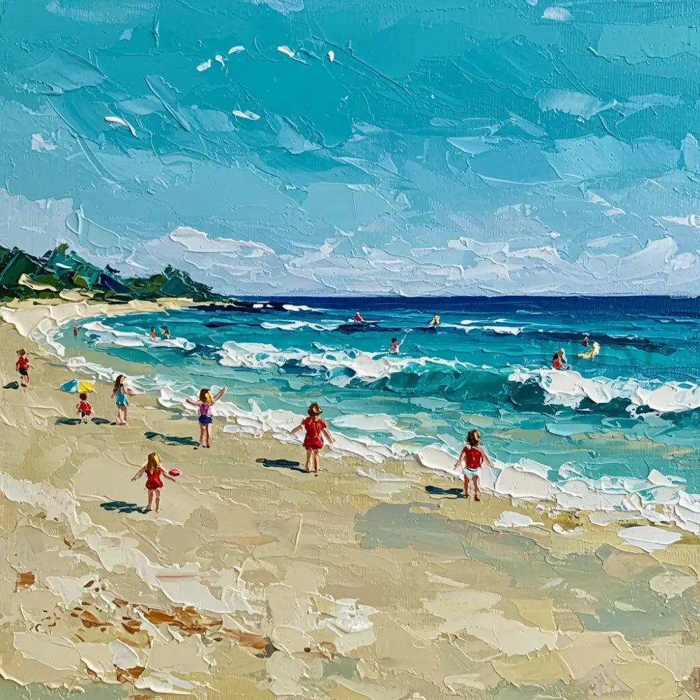Shoreline Serenade - Hand Painting