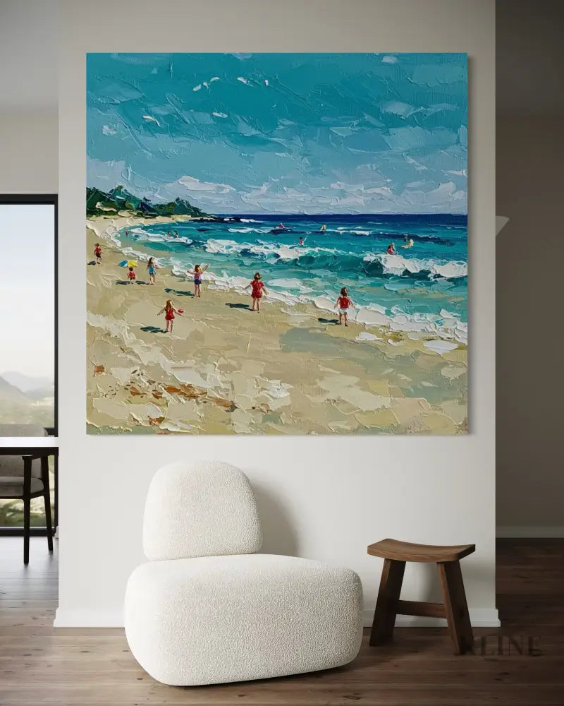 Shoreline Serenade - Hand Painting