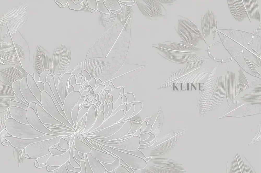 Silver Flowers - Hand Painting