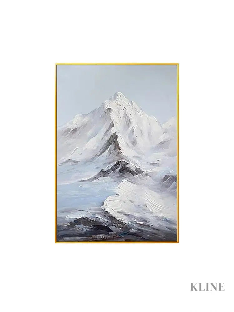 Snow Capped Mountain - Hand Painting