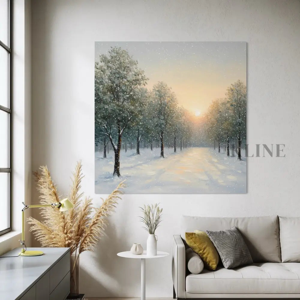 Snowbound Silence - Hand Painting