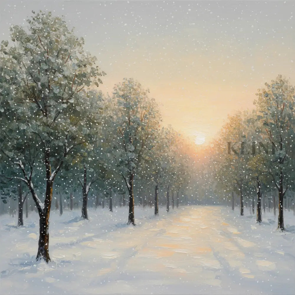 Snowbound Silence - Hand Painting