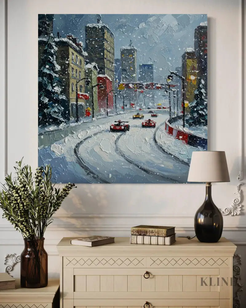 Snowfall Speedway - Hand Painting