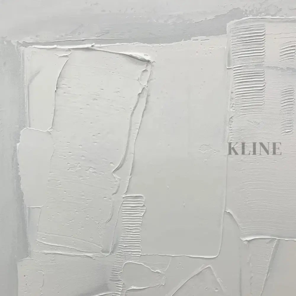Square White Patches - Hand Painting