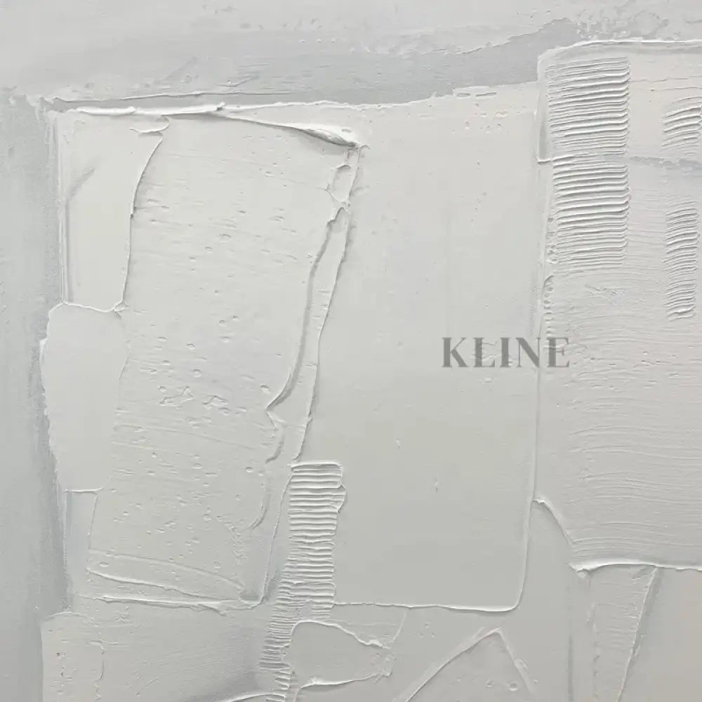Square White Patches - Hand Painting