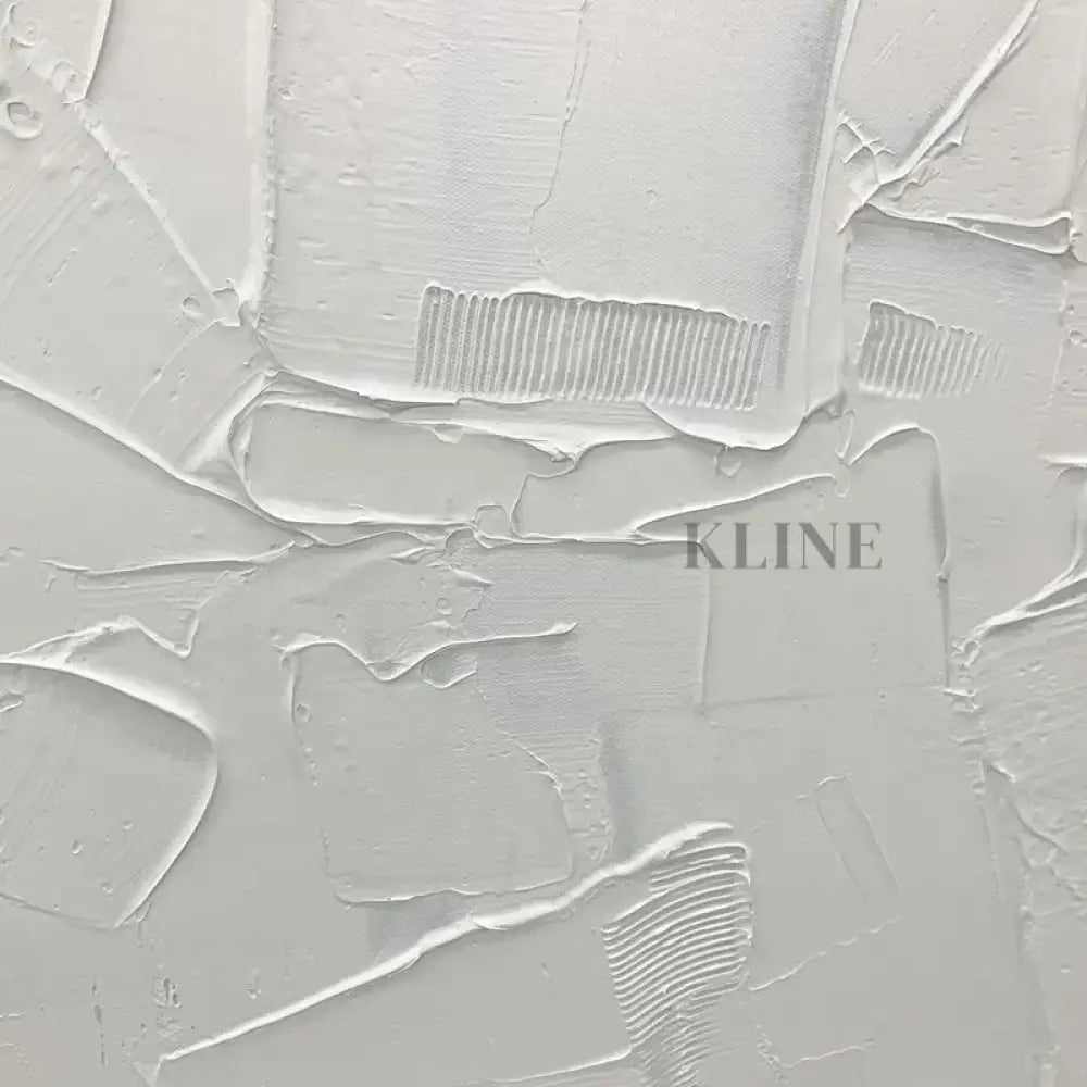Square White Patches - Hand Painting