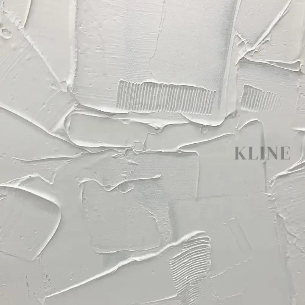 Square White Patches - Hand Painting