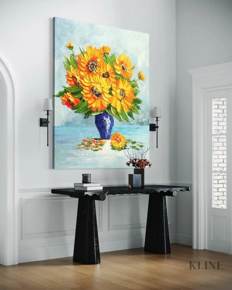 Stillness in Petals - Hand Painting