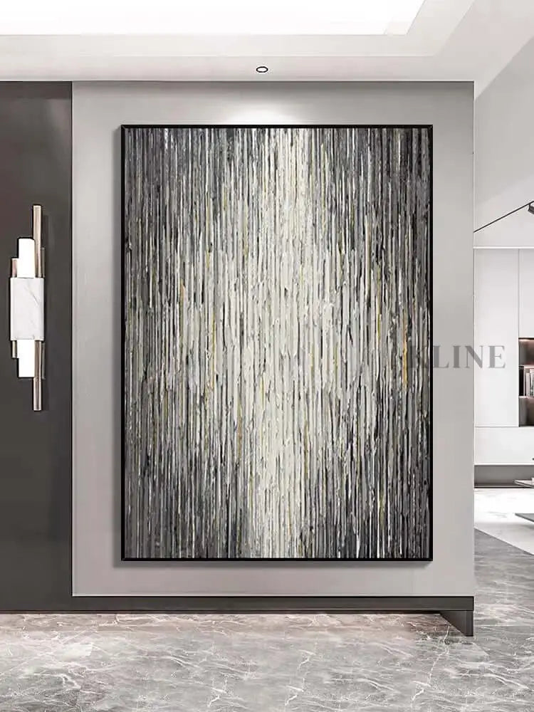 Stripes Textured Wall Art - Hand Painting