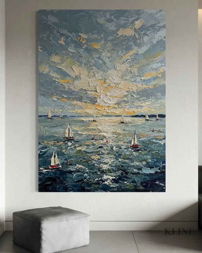 Sunburst on the Swell - Hand Painting