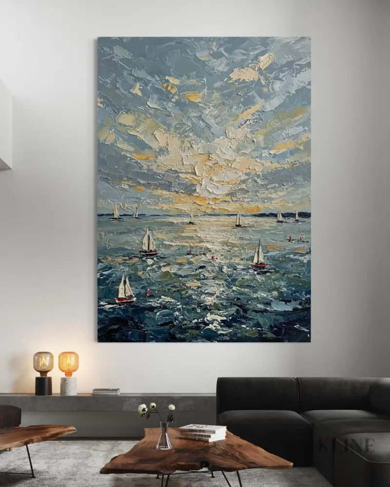Sunburst on the Swell - Hand Painting