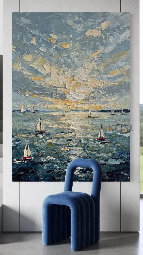 Sunburst on the Swell - Hand Painting
