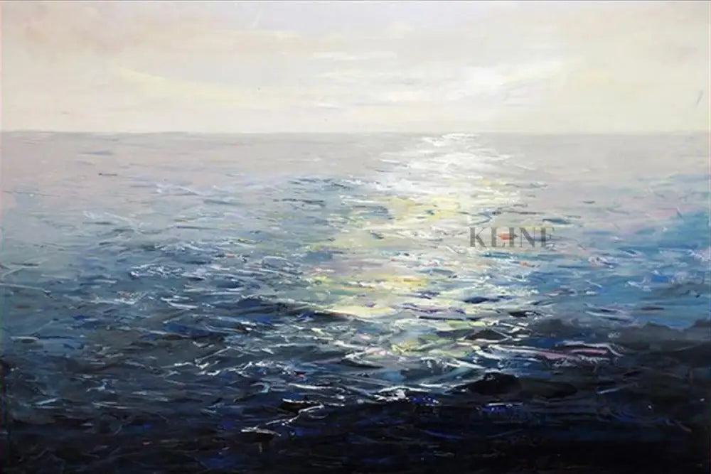 Sunlit Currents - Hand Painting