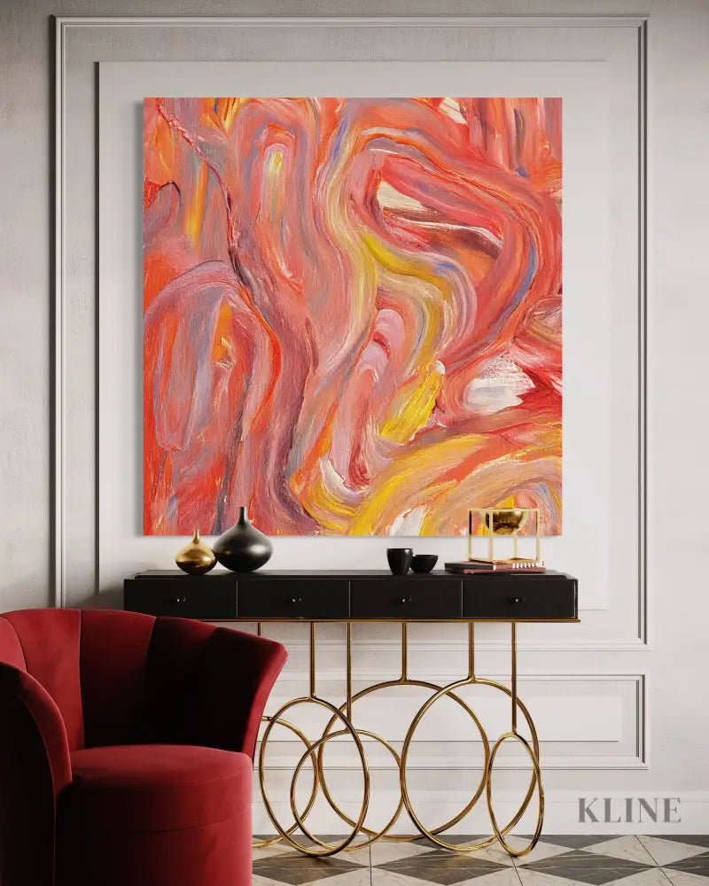 Sunset Swirls - Hand Painting