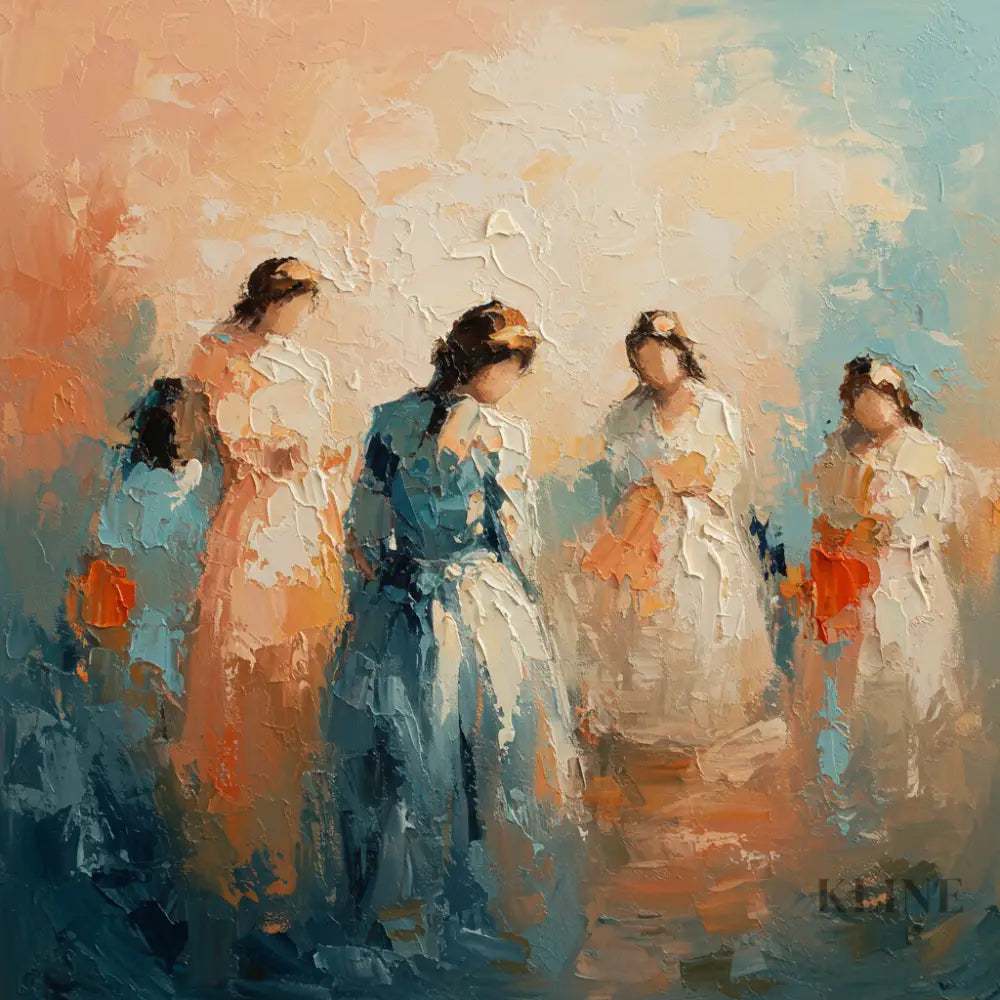 Symphony of Femininity - Hand Painting