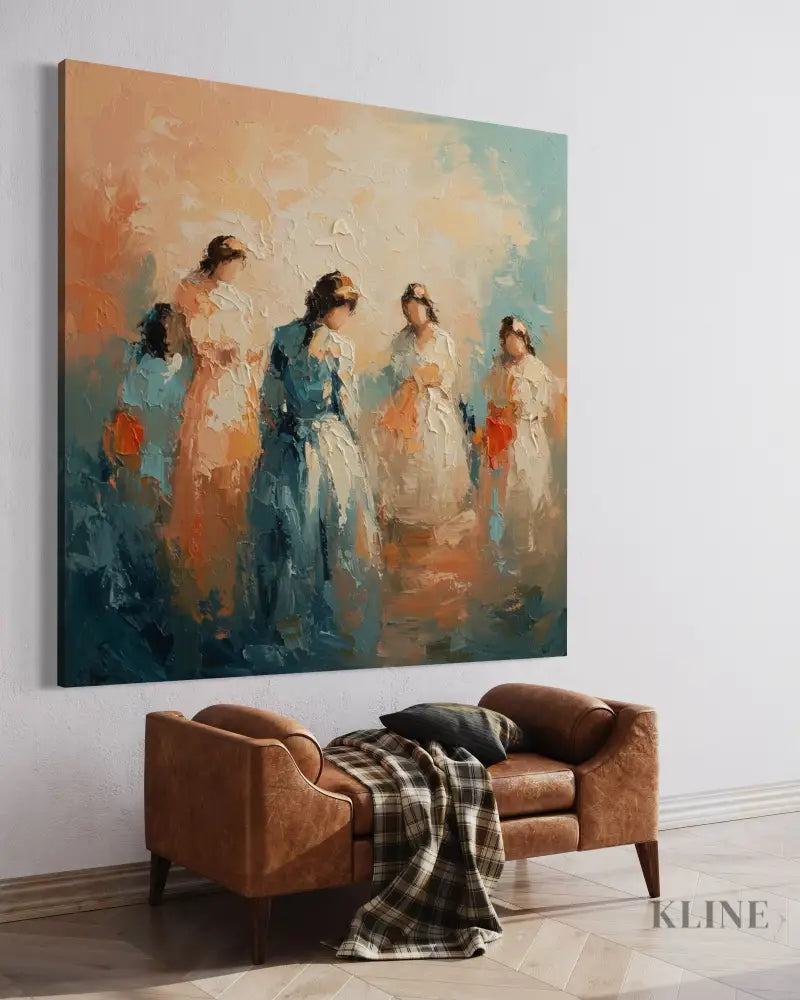 Symphony of Femininity - Hand Painting