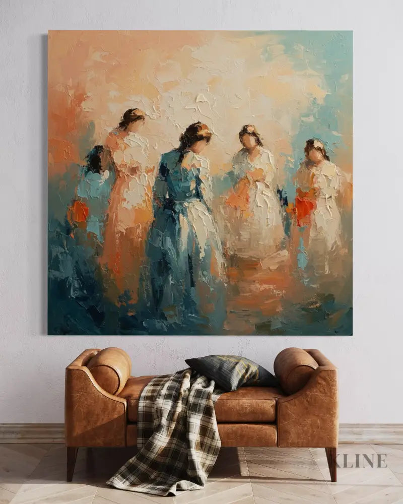 Symphony of Femininity - Hand Painting