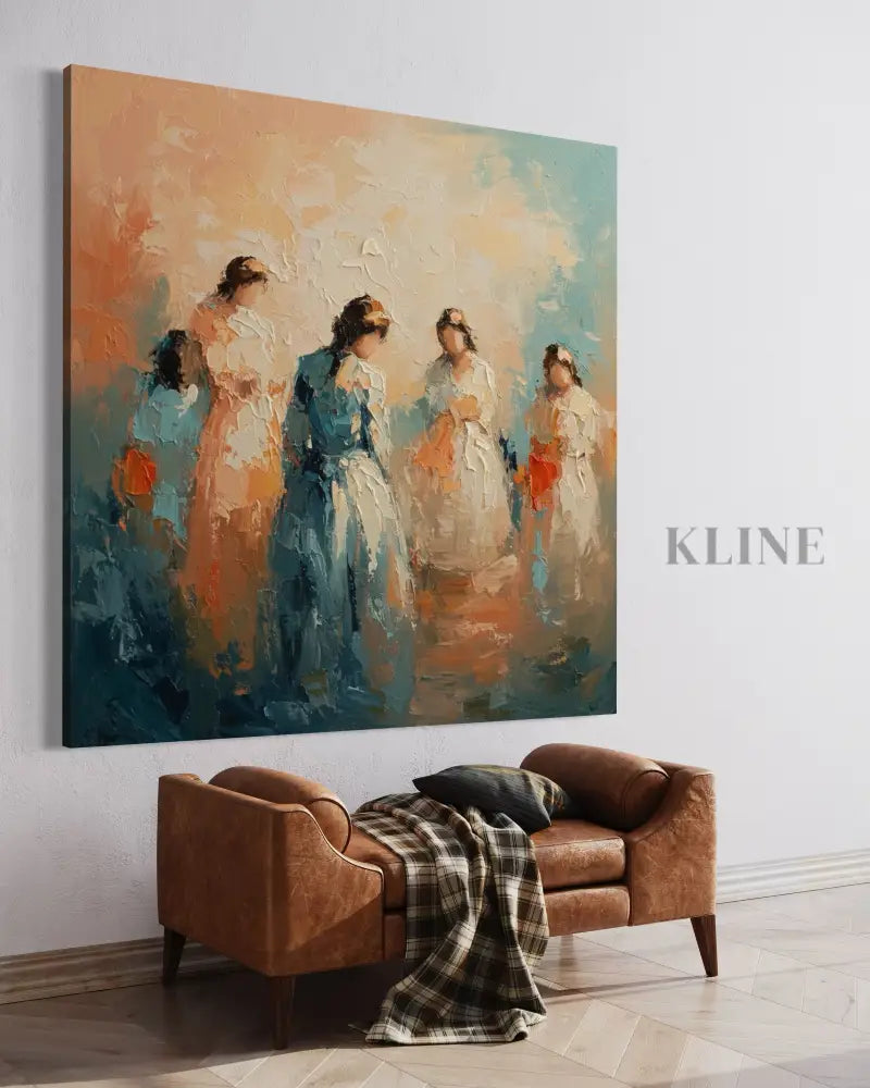 Symphony of Femininity - Hand Painting