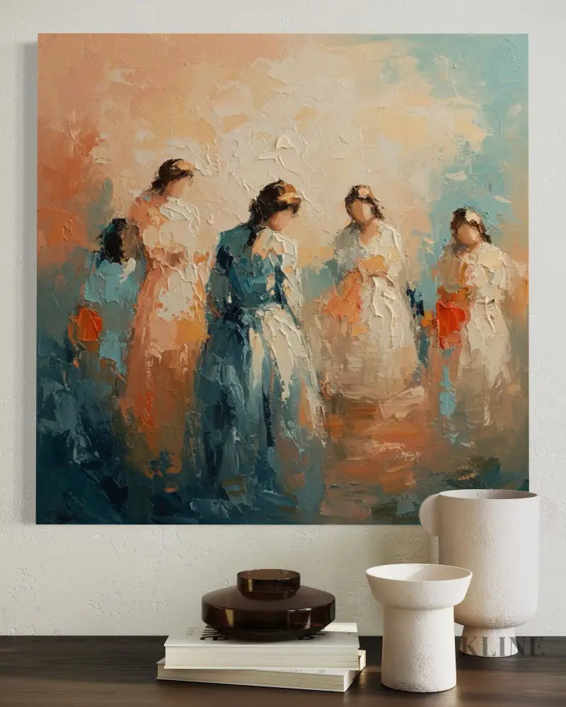 Symphony of Femininity - Hand Painting