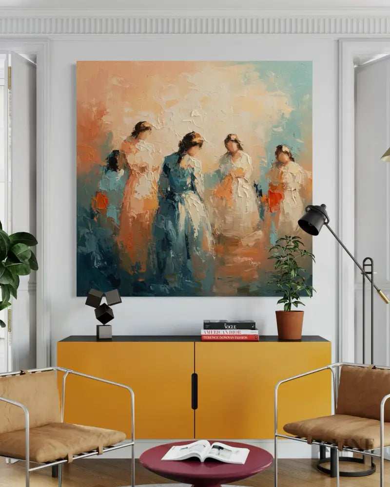 Symphony of Femininity - Hand Painting
