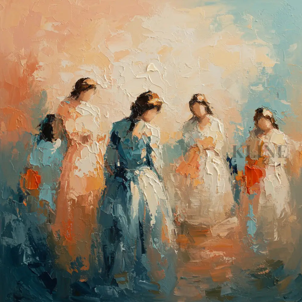 Symphony of Femininity - Hand Painting