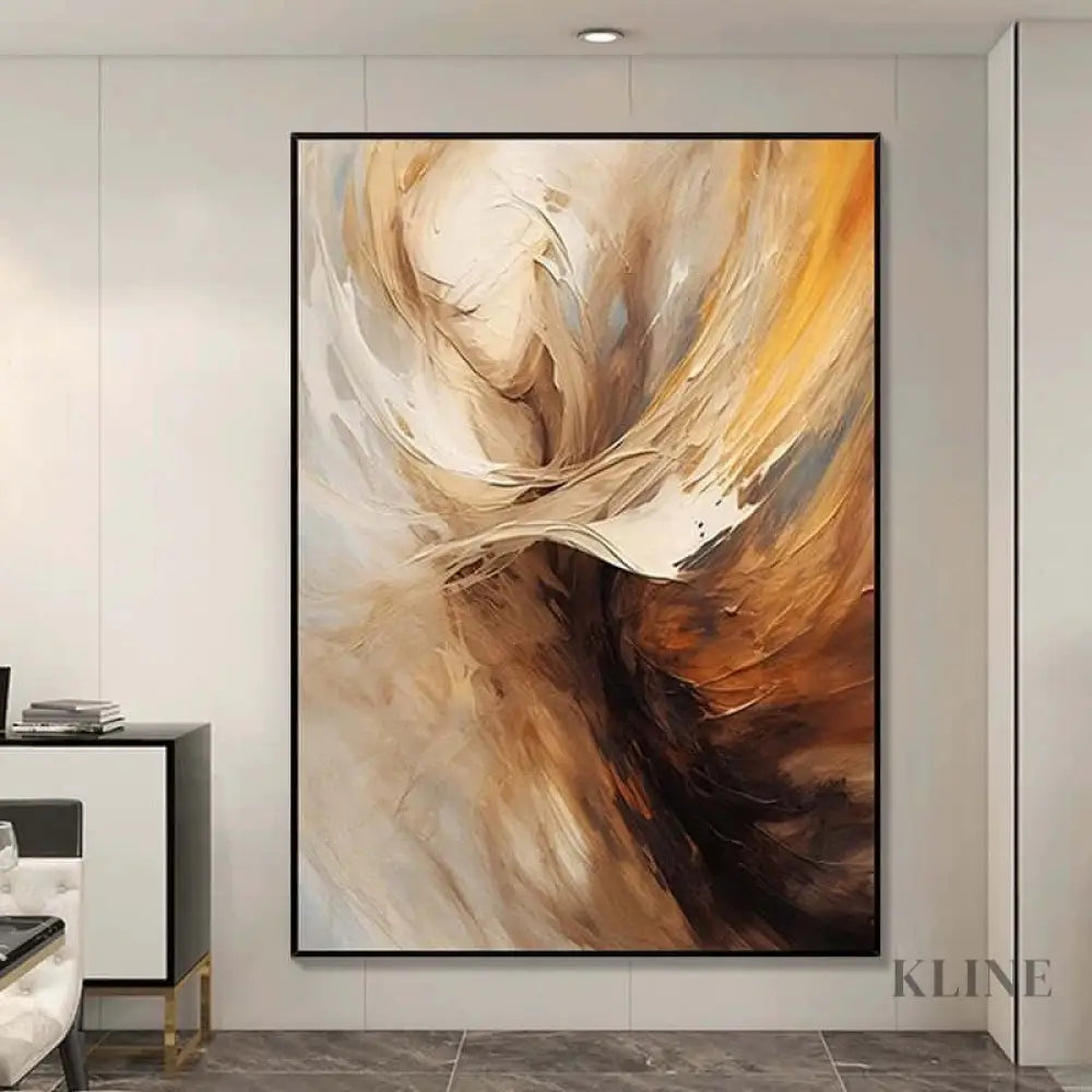 Taupe Tides - Hand Painting