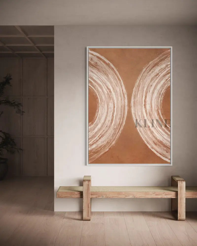 Terracotta Curves - Hand Painting