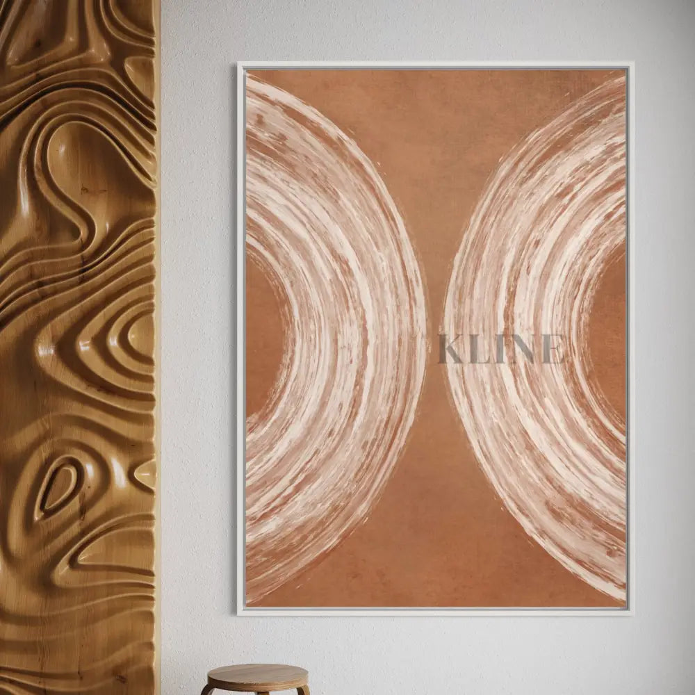 Terracotta Curves - Hand Painting
