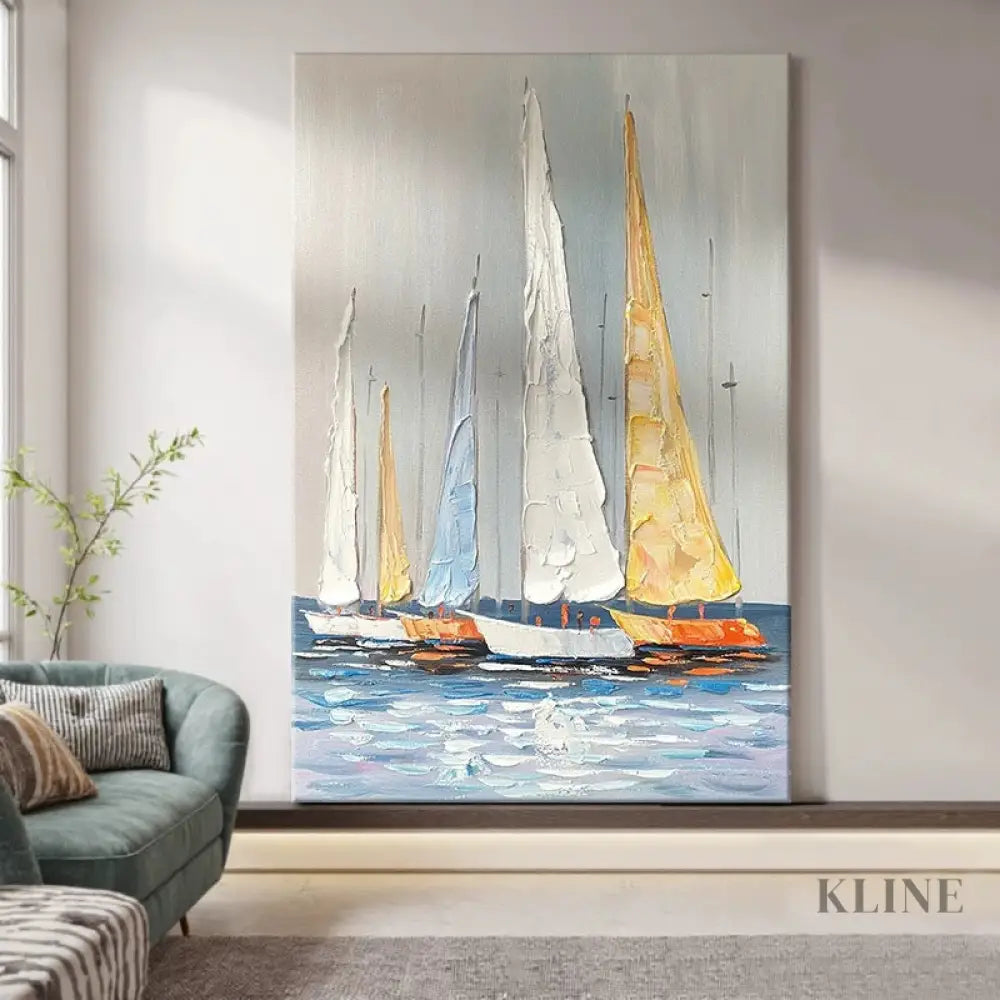 Textured Serenity - Hand Painting