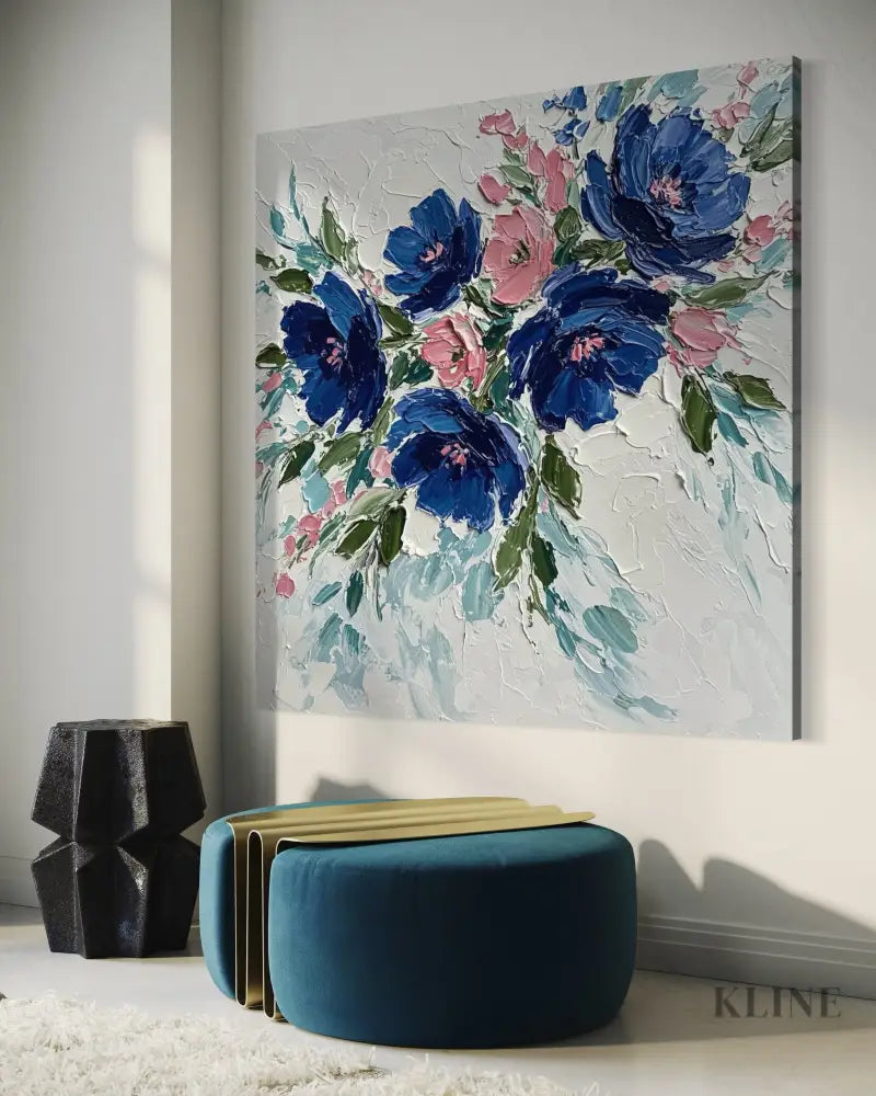 Textured Serenity - Hand Painting