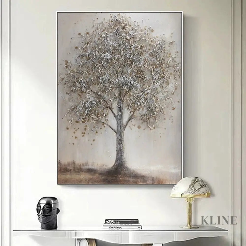 Textured Tree Form - Hand Painting