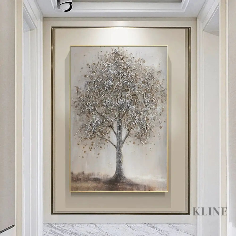 Textured Tree Form - Hand Painting