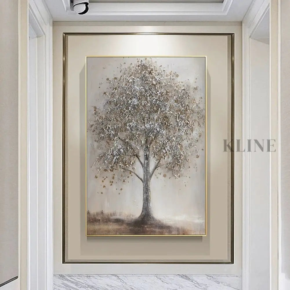 Textured Tree Form - Hand Painting