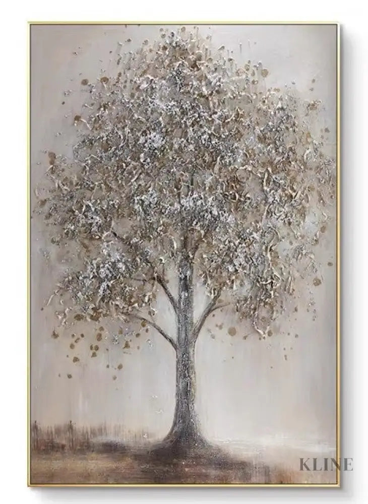 Textured Tree Form - Hand Painting