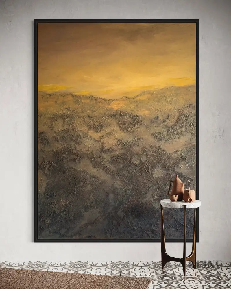 The Golden Lining - Hand Painting