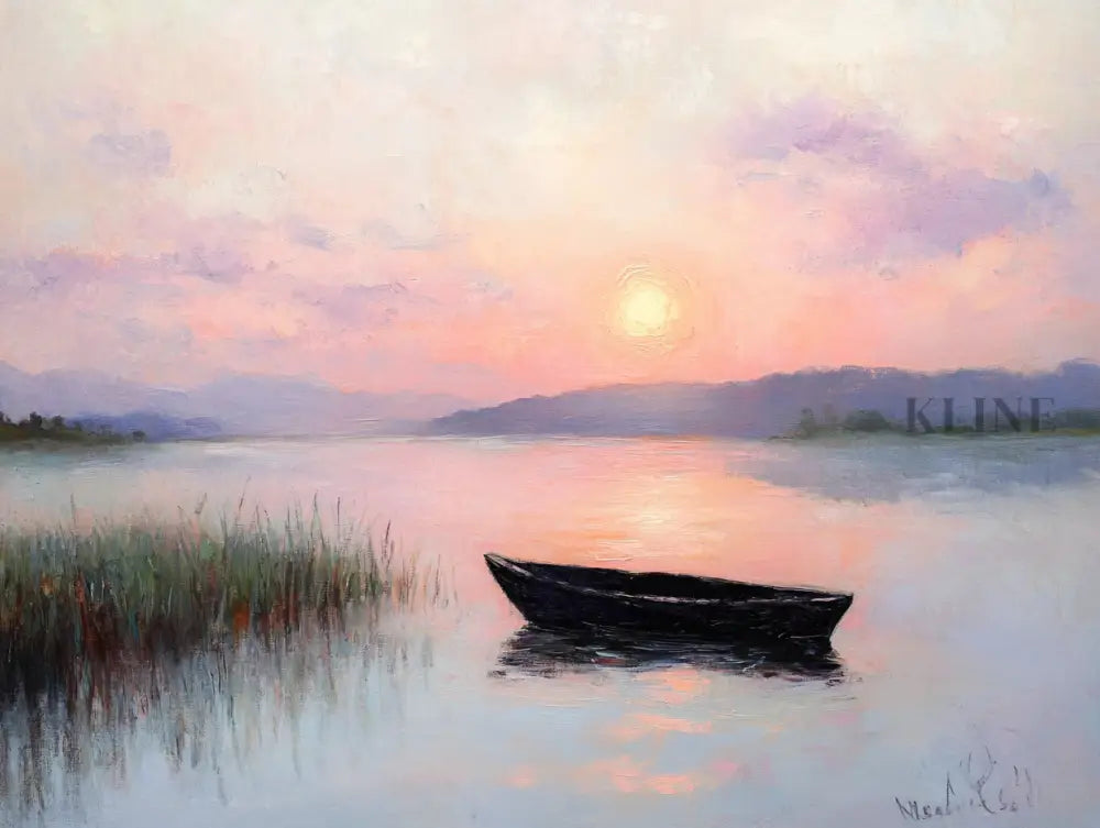 The Last Glow of Day - Hand Painting