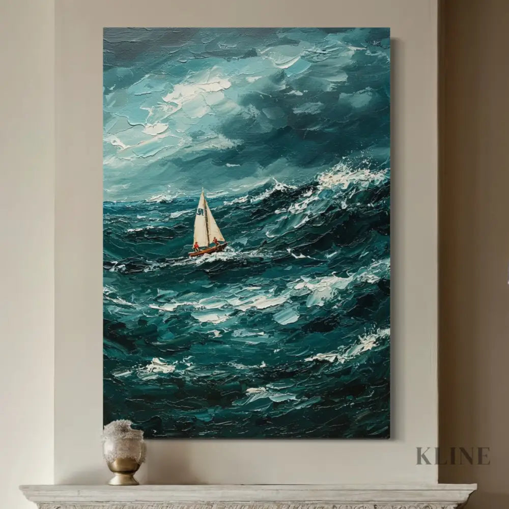 The Ocean’s Fury - Hand Painting