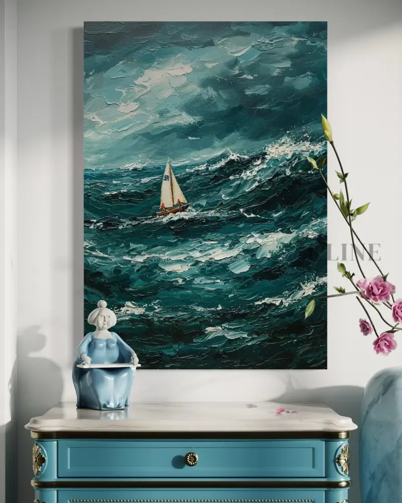 The Ocean’s Fury - Hand Painting