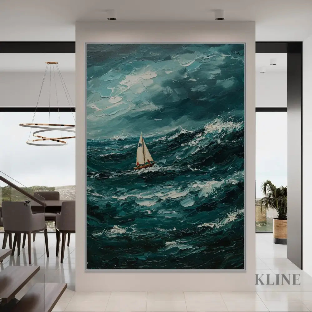 The Ocean’s Fury - Hand Painting