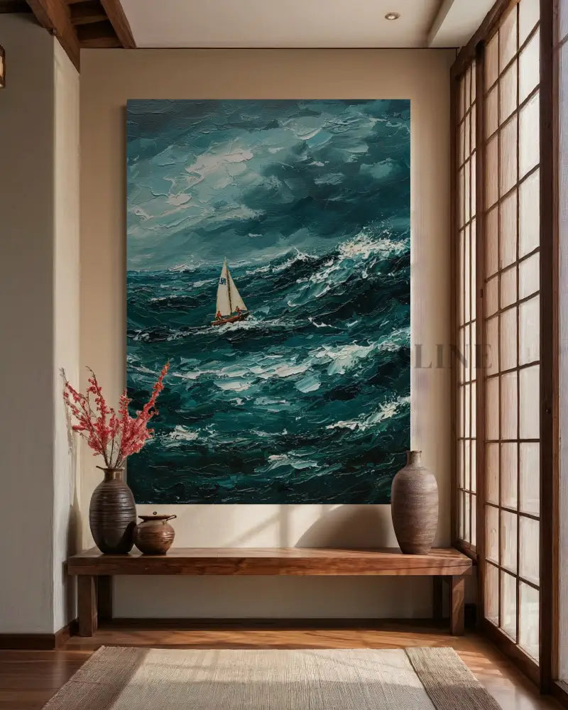 The Ocean’s Fury - Hand Painting