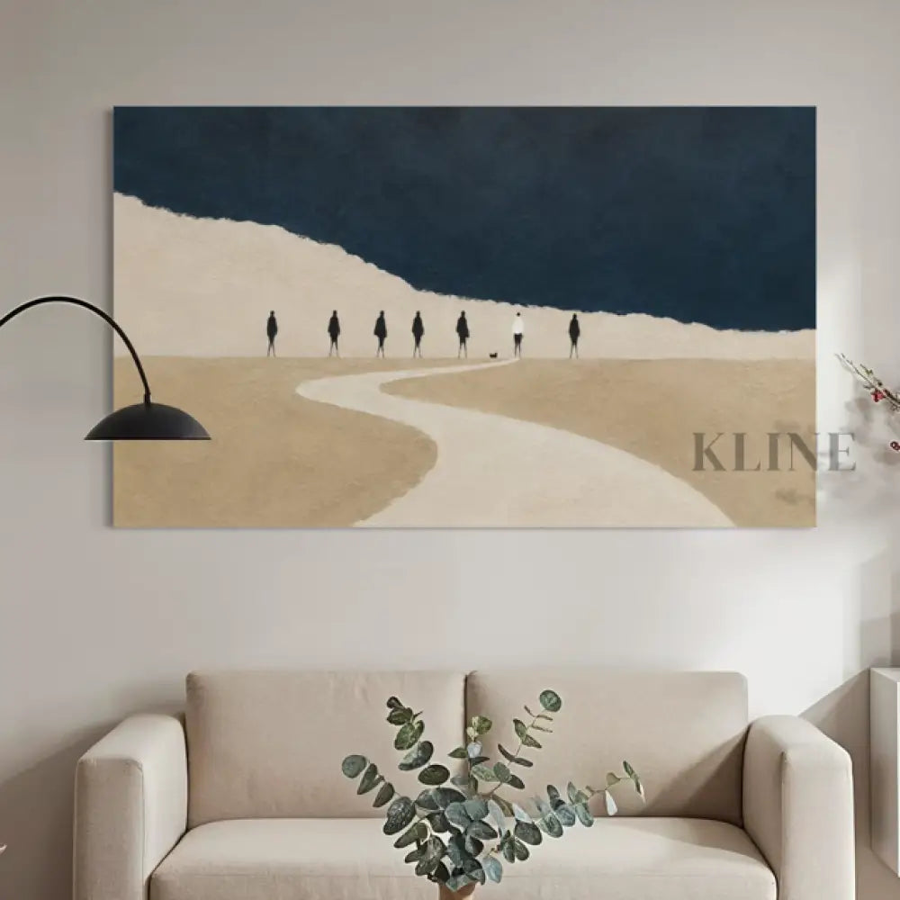 The Quiet Procession - Hand Painting