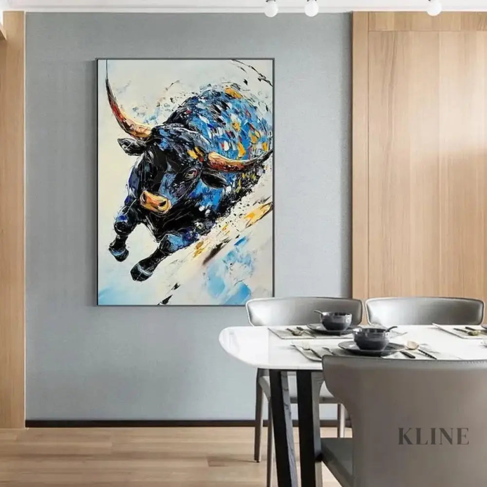 The Sapphire Charge - Hand Painting