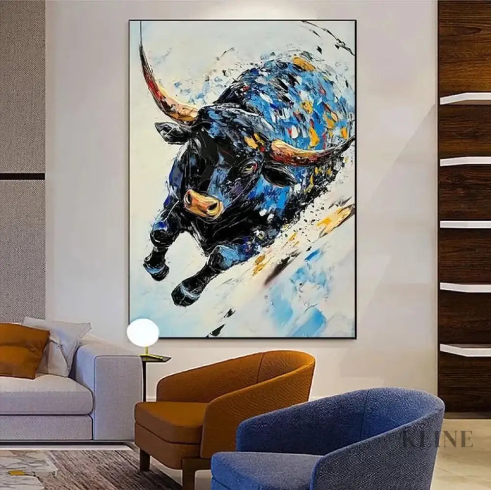 The Sapphire Charge - Hand Painting