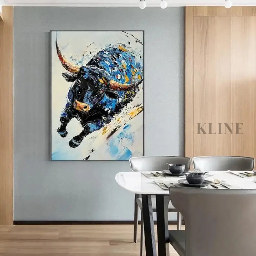 The Sapphire Charge - Hand Painting